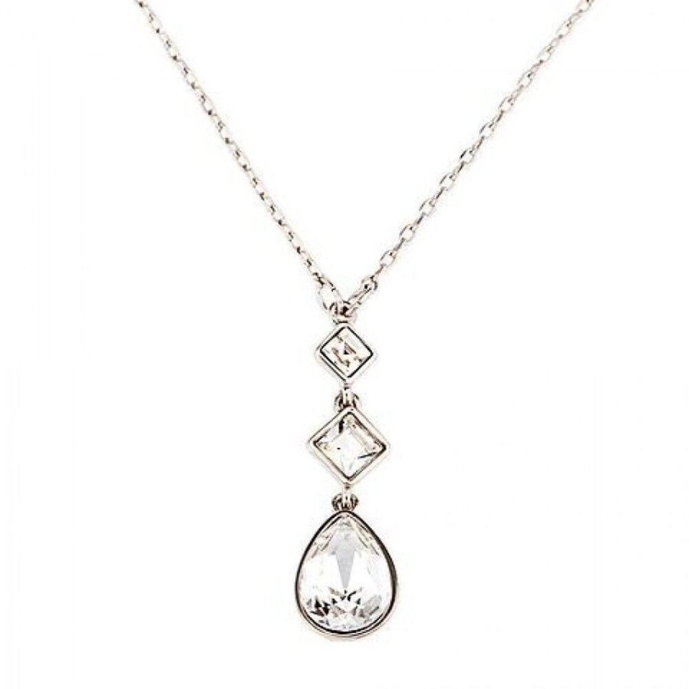 Swarovski Eveline Crystal Siver-Tone Pendant Necklace BNWT Great Holiday Gift